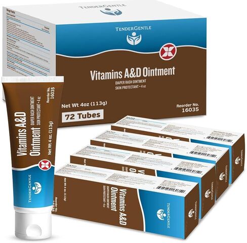 Vitamin A&D Ointment for Baby Diaper Rashes - Pack of 2-4 oz of A and D Ointment for Adults, Seniors, and Babies in Saudi Arabia
