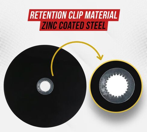 MyTee Products 4 Pack 36 "Fifth Wheel Disc Lube Plate W/Clip Clip -Steel - سميك 5 مم ، HDPE - حماية الاحتكاك لمقطورة العجلة الخامسة ، RV ، مجموعة أمان العربة in Kuwait