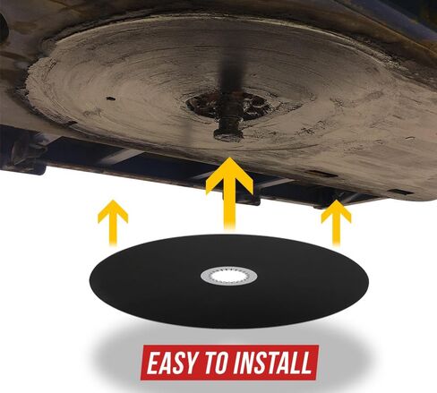 MyTee Products 4 Pack 36 "Fifth Wheel Disc Lube Plate W/Clip Clip -Steel - سميك 5 مم ، HDPE - حماية الاحتكاك لمقطورة العجلة الخامسة ، RV ، مجموعة أمان العربة in Kuwait
