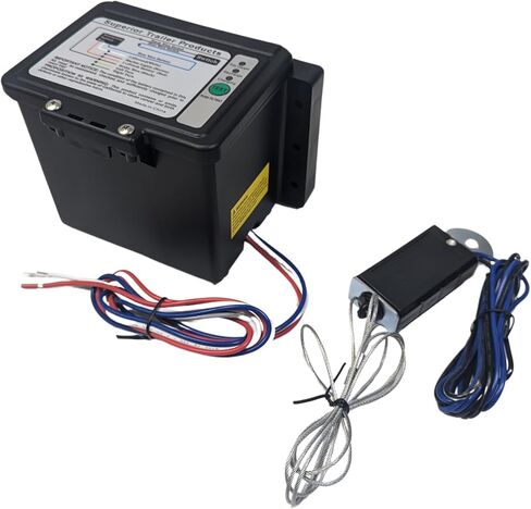 TOP Load Trailer Breakaway Kit مع البطارية ، مفتاح الانفصال ، كابل الانفصال ، صندوق البطارية ، مدمج في الشاحن ، مؤشر شحن LED والأسلاك. ملحقات مقطورة لفرامل مقطورة كهربائية in Kuwait