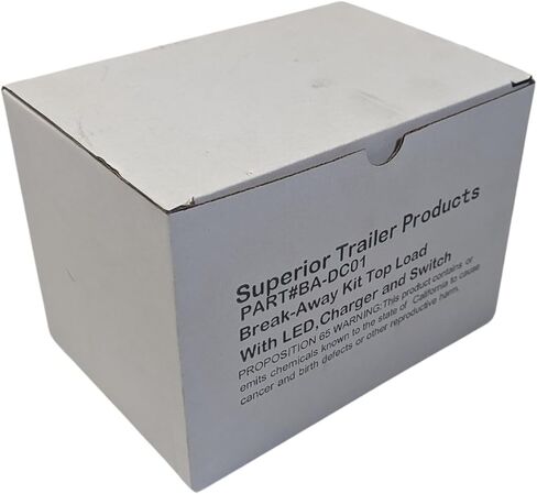 TOP Load Trailer Breakaway Kit مع البطارية ، مفتاح الانفصال ، كابل الانفصال ، صندوق البطارية ، مدمج في الشاحن ، مؤشر شحن LED والأسلاك. ملحقات مقطورة لفرامل مقطورة كهربائية in Kuwait