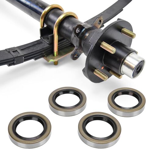 1.719in ID x 2.565in OD Trailer Hub Grease Seal Kit, Chrome Steel Alloy, High Density Rubber, Sealing for 3500 lb. 5 Lug Hubs, EZLube Axles and 84 Spindles with Double Lip in Saudi Arabia
