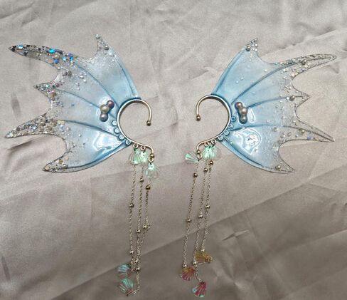 CoBtee Ears Princess Auricular Fins Ear Cuffs Clips Dress up No Piercing Costume Halloween Party Cosplay Women in Saudi Arabia