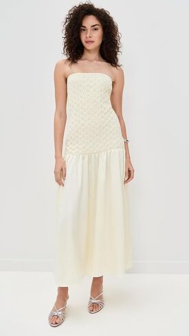 Women's Strapless Smocked Parlour Dress in Saudi Arabia