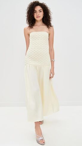 Women's Strapless Smocked Parlour Dress in Saudi Arabia