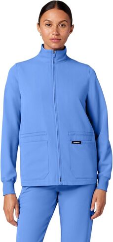 JAANUU Ceri Women’s Scrub Jacket – Classic Medical Uniform Jacket with 6 Pockets, Stretch Fabric, Wrinkle Resistant in Saudi Arabia
