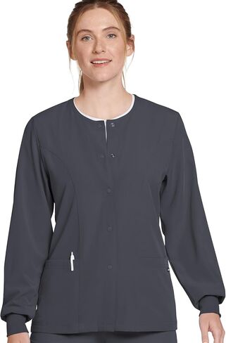 Jockey Women's Scrubs Women’s Classic Round Reckline Snap Jacket Scrub Scrub in Saudi Arabia