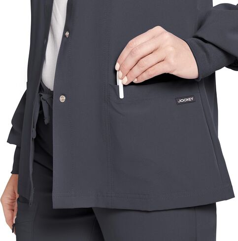 Jockey Women's Scrubs Women’s Classic Round Reckline Snap Jacket Scrub Scrub in Saudi Arabia