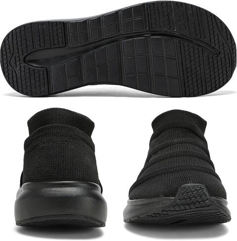 Men's Slip-On Wide Toe Box Sneakers - Extra Wide Width Breathable Shoes for Gym, Travel Laceless Lightweight Shoes in Saudi Arabia