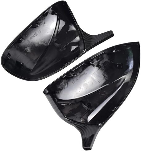 Auto Car Rear View Side Mirror Cover Trim for BMW X3 G01 X4 G02 X5 G05 X6 G06 X7 G07 2018-2020 Carbon Fiber Style(Black-Bright Black) in Saudi Arabia