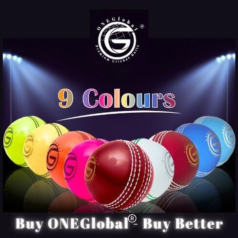 Soft Rubber Cricket Ball for Practice | Outdoor & Indoor Cricket Ball with Soft Core & Stitched Seam | Realistic Feel, True Bounce & Swing for Practice, Coaching, Honing Skills & Family Fun in Saudi Arabia