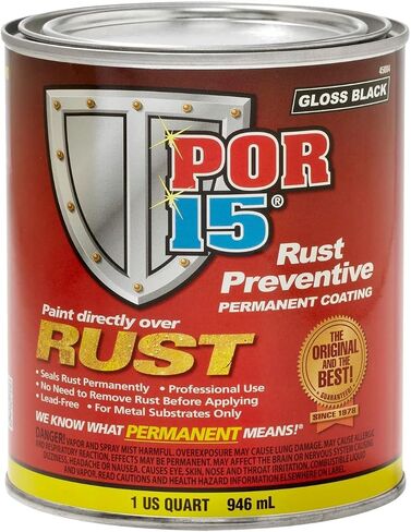POR-15 Gray Stop Rust Undercoating System, 3 Products, 32 fluid ounces each in Saudi Arabia