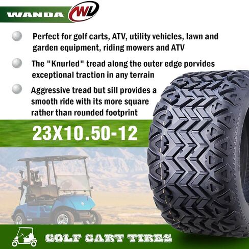WANDA 23X10.5-12 Golf Cart ATV Tires 4 Ply 23X10.5x12 14034 … in Saudi Arabia