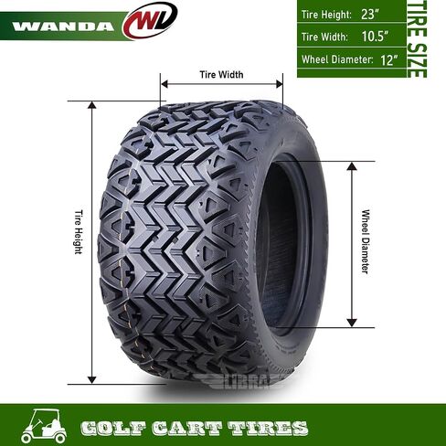 WANDA 23X10.5-12 Golf Cart ATV Tires 4 Ply 23X10.5x12 14034 … in Saudi Arabia