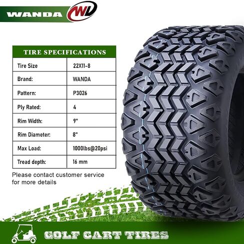 WANDA 23X10.5-12 Golf Cart ATV Tires 4 Ply 23X10.5x12 14034 … in Saudi Arabia