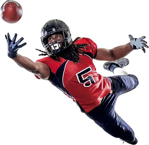 Joker Football Receiver Gloves White - Youth and Adult Unleash Your Venom with Jester Stealth Elite Tacky Pro Grip Palms Football Gloves, Men, Kids, Boys, Small to XXL Sizes Battle College Lineman in Saudi Arabia