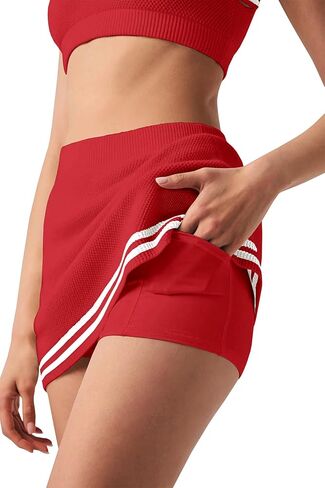 Nirovien Womens 2 Piece Workout Sets Tennis Skort Sets Matching Gym Clothes Tank Top and Athletic Skorts in Saudi Arabia