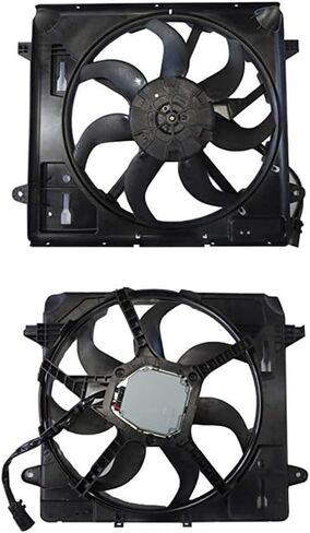 مكونات تجميع المعجبين بالرادياتير والمكثف الجديدة المتوافقة مع كرايسلر جيب رانجلر 3.6L V6 3604CC 220 CID 2012 2013 2014 2015 2017 2017 بأرقام الأجزاء 68143894AB CH311518888888888 in Kuwait