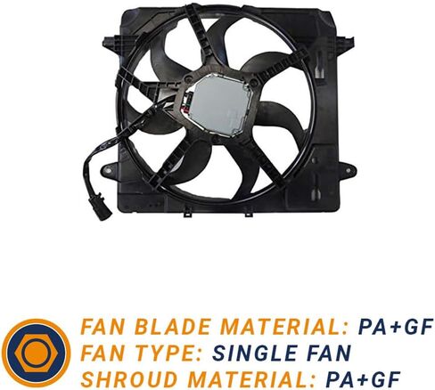 مكونات تجميع المعجبين بالرادياتير والمكثف الجديدة المتوافقة مع كرايسلر جيب رانجلر 3.6L V6 3604CC 220 CID 2012 2013 2014 2015 2017 2017 بأرقام الأجزاء 68143894AB CH311518888888888 in Kuwait