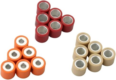 6pcs 19x17mm 5g 7g 9g أوزان أسطوانة السرعة المتغيرة تتناسب مع 125 125cc 150cc (19 × 17mm 9g) in Saudi Arabia