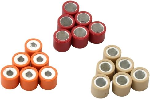 6pcs 19x17mm 5g 7g 9g أوزان أسطوانة السرعة المتغيرة تتناسب مع 125 125cc 150cc (19 × 17mm 9g) in Saudi Arabia