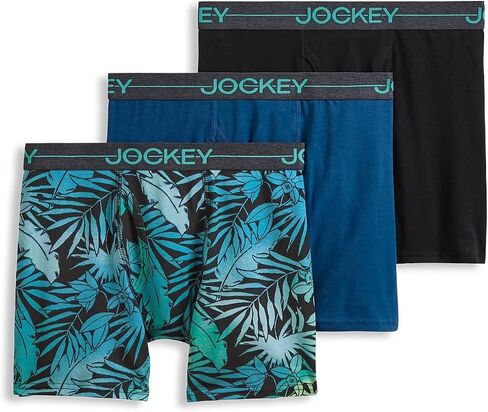 Jockey Boys 'Cotton Cotton Stretch Boxer Boxer - 3 Pack in Kuwait