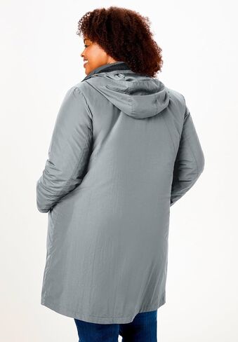 امرأة ضمن زائد الحجم 3 في 1 سترة تايلون مقنع 1 in Kuwait