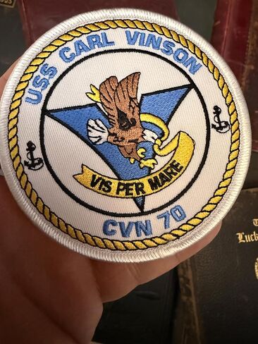 USS CARL VINSON CVN-70 PATCH-دعم البلاستيك in Kuwait