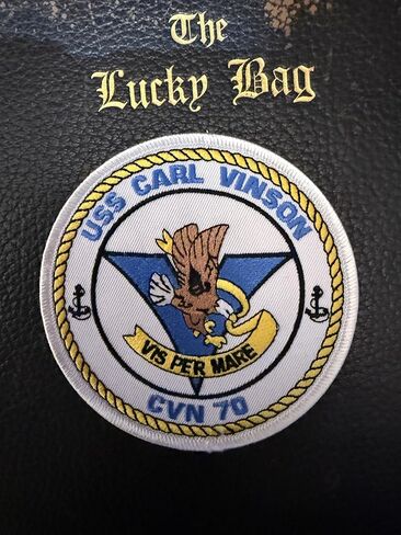 USS CARL VINSON CVN-70 PATCH-دعم البلاستيك in Kuwait
