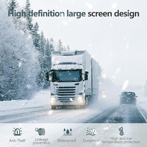 نظام مراقبة ضغط الإطارات TPMS 22 مستشعرًا عموديًا ، جميع الضغط على الإطارات ودرجة الحرارة في وقت واحد ، الطاقة الشمسية ، ل RV ، شاحنة شبه ، منزل ، العجلة الخامسة ، المقطورة (التدفق من خلال ، 22 مستشعر) in Kuwait