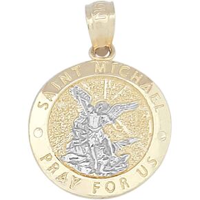 10K صفراء الذهب القديس مايكل The Archangel قلادة سانت مايكل ميدالية صغيرة in Kuwait