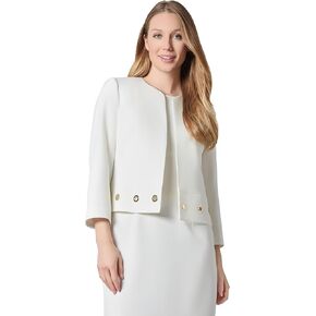 Kasper Women's Crepe Boxylylless JKT W Gromets in Kuwait