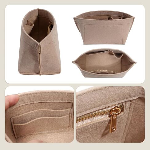 Ztujo Pres Organizer Insert for Le Pliage Mini و Xtra XS Handbag ، Xtra XS Pouch (Le Pliage Energy/Xtra XS ، Beige) in Kuwait