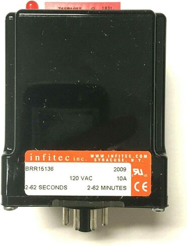 BRR-15136 TIME DELAY Relay, with Base, 120 VAC, 2-62 Seconds, 8 in Saudi Arabia
