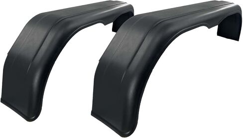 (2) Sturdy Built Black Plastic Tandem Axle Boat Trailer Fenders 9 1/2 in x 61 in x 15 in, 26971-2 in Saudi Arabia