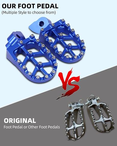 JFG RACING Dirt Bike Foot Pegs,CNC Motorcycle Rest Pedal Footpegs for YZ65 18-23/YZ85 02-23/YZ125 97-24/YZ250 98-24/YZ250F 01-23/WR250F 01-24/YZ450F WR450F 03-23/YZ125X YZ250X YZ250FX YZ450FX-Blue in Saudi Arabia