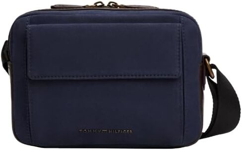 Tommy Hilfiger Casual Small Messenger Bag with Water Repellent Nylon, Zipper and Adjustable Strap in Saudi Arabia