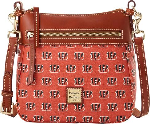 Dooney & Bourke Handbag, NFL Bengals Crossbody 25 - Orange in Saudi Arabia