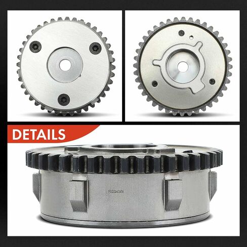A-Premium Intake & Exhaust Variable Valve Timing (VVT) Sprocket Gear Camshaft Adjuster Compatible with Ford Explorer 2012-2019, Escape, Fusion, Focus, Edge, Mustang, Taurus & Lincoln MKZ, MKC, MKT in Saudi Arabia
