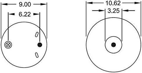 2 pack of TORQUE Air Bag Spring for Freightliner Trucks (Replaces Firestone 9781, 8537, 8536, W01-358-9781, Freigthliner 681-320-0017, Goodyear 1R12-603) (2 x TR9781) in Saudi Arabia