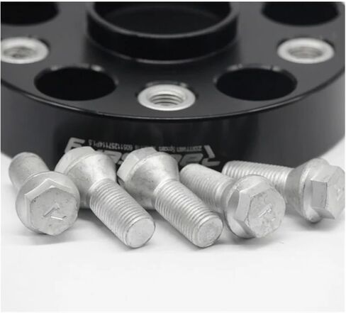 2Pieces 20/25/30/35/50mm Aluminum Alloy CNC Wheel Spacers Suit PCD 5x100 CB 57.1 Compatible For Audi A1, A2, A3, TT Compatible For Volkswagen FOX, GOLF(2PCS 20mm Black) in Saudi Arabia