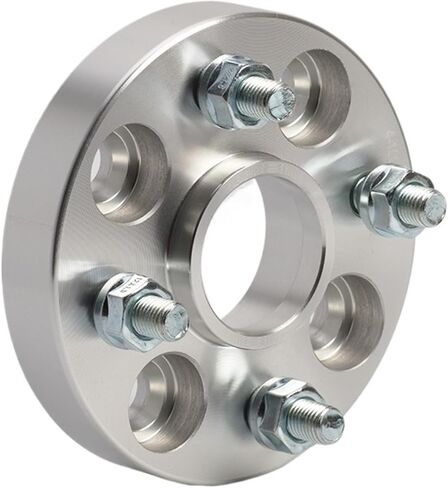 2Pieces PCD 4x100 Center Hole 54.1mm Wheel Forged Spacers Adapter Compatible For Toyota Yaris, Compatible For Vios, K2 / PICANTO Flange Gasket M12x1.5(2PCS 25mm Silver) in Kuwait