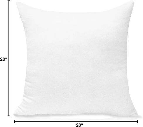 JIEITIVE Throw Pillow Inserts Hypoallergenic Premium Pillow Stuffer Square Form for Decorative Pillow Covers Cushion Bed Couch Sofa Set of 1-18 x 18 Inches in Kuwait