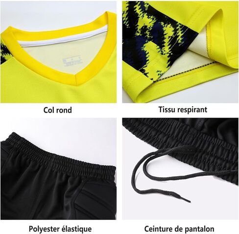 Custom Goalkeeper Jersey for All Ages - Quick-Dry Breathable Goalie Shirt with Name - Adults/Kids/Teens in Kuwait