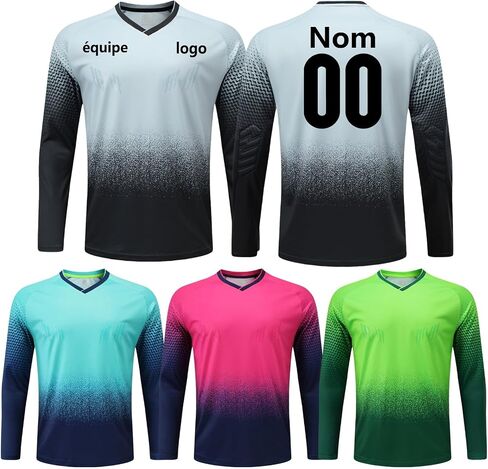 Custom Goalkeeper Jersey for All Ages - Quick-Dry Breathable Goalie Shirt with - Adults/Kids/Teens in Saudi Arabia