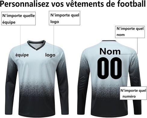 Custom Goalkeeper Jersey for All Ages - Quick-Dry Breathable Goalie Shirt with - Adults/Kids/Teens in Saudi Arabia