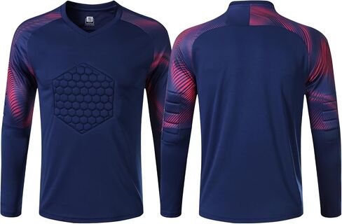 Quick-Dry Breathable Goalie Shirt with for All Ages - Custom Goalkeeper Jersey - Adults/Kids/Teens in Kuwait