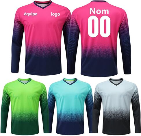Custom Goalkeeper Jersey for All Ages - Quick-Dry Breathable Goalie Shirt with - Adults/Kids/Teens in Saudi Arabia