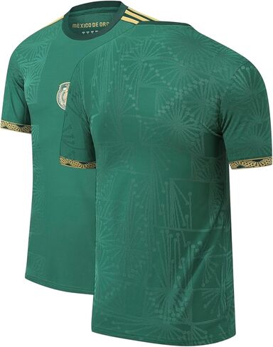 Men's Mex 25 "México de Oro Soccer Jersey Player Version Especial Edition Green & Gold. Size 2XL in Kuwait
