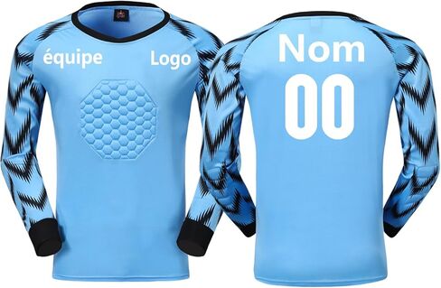 Quick-Dry Breathable Goalie Soccer Jersey for All Ages - Custom Goalkeeper Jersey Sports Shorts - Adults/Kids/Teens in Kuwait